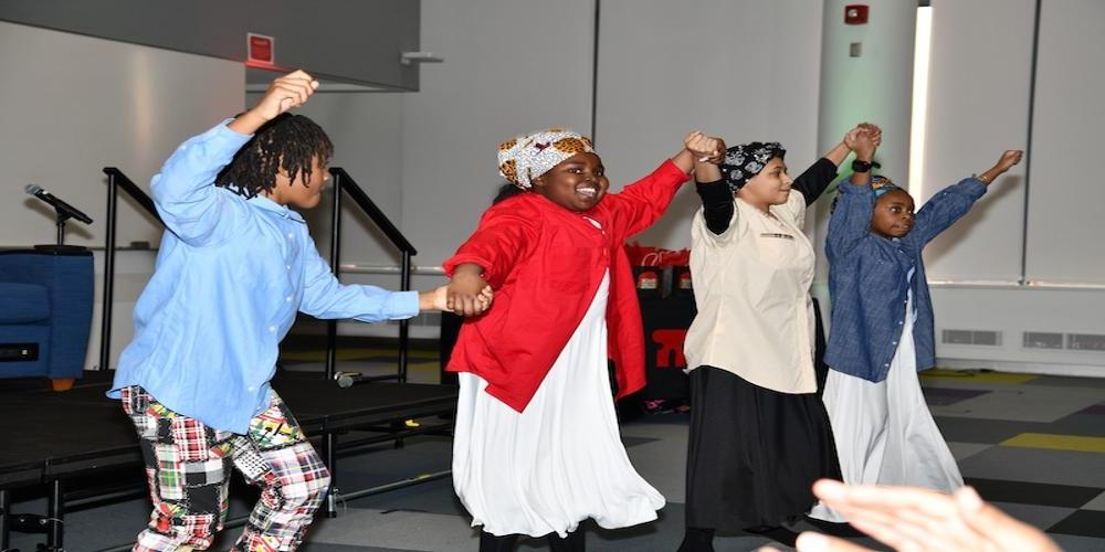 BLACK HISTORY MONTH: Babies of Worship perform an African American Heritage Dance during the Department of Medicine’s Black History Month, held event Feb. 26 in the Academic Building. The event featured vocal performances as well as panel discussions on the 15th ward and racial disparities in health care. 
